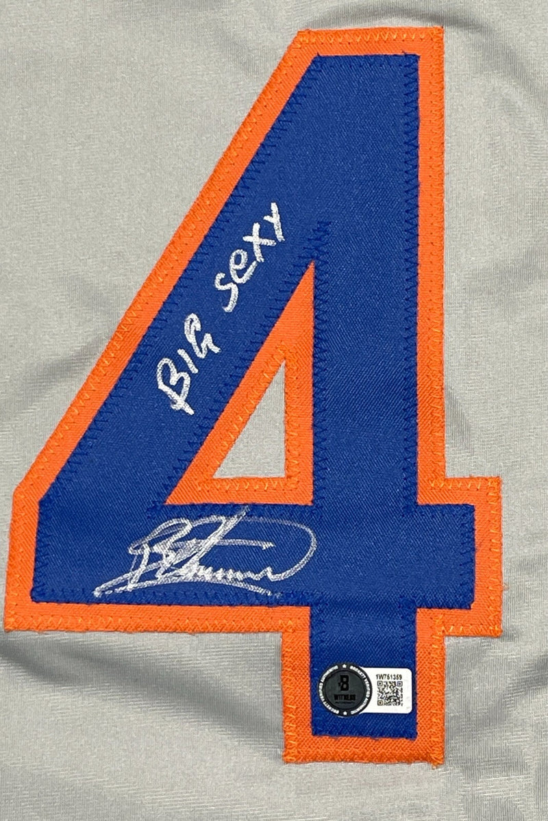 Bartolo Colon Signed Mets Custom Jersey w/ Big Sexy Beckett Witness BAS COA