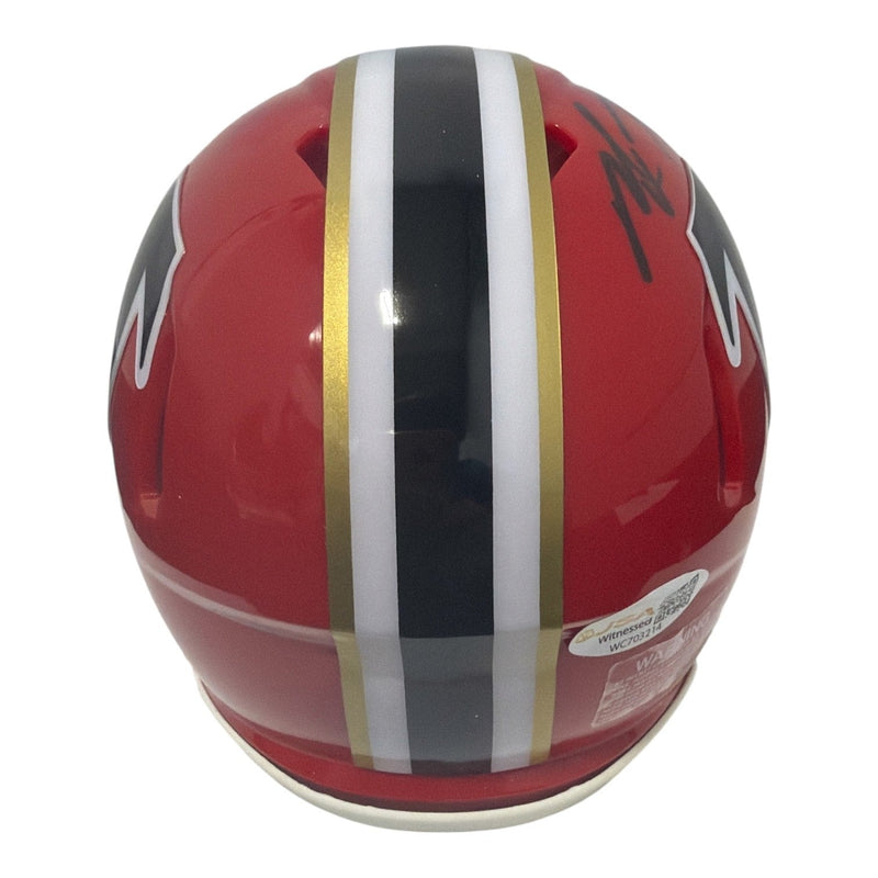 Michael Vick Signed Atlanta Falcons TB Red Mini Helmet JSA Witness COA