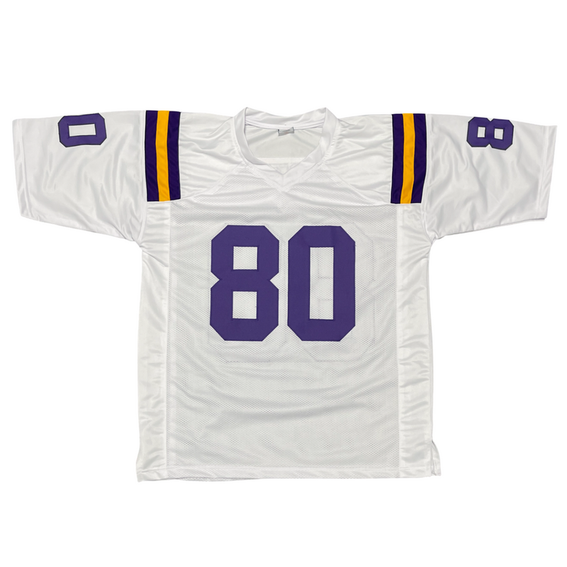 Cris Carter Signed Minnesota Vikings Custom Jersey Beckett Witness BAS COA