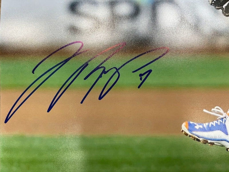 Jose Reyes Signed Auto Autographed 16x20 Photo New York Mets Throw PSA ITP COA