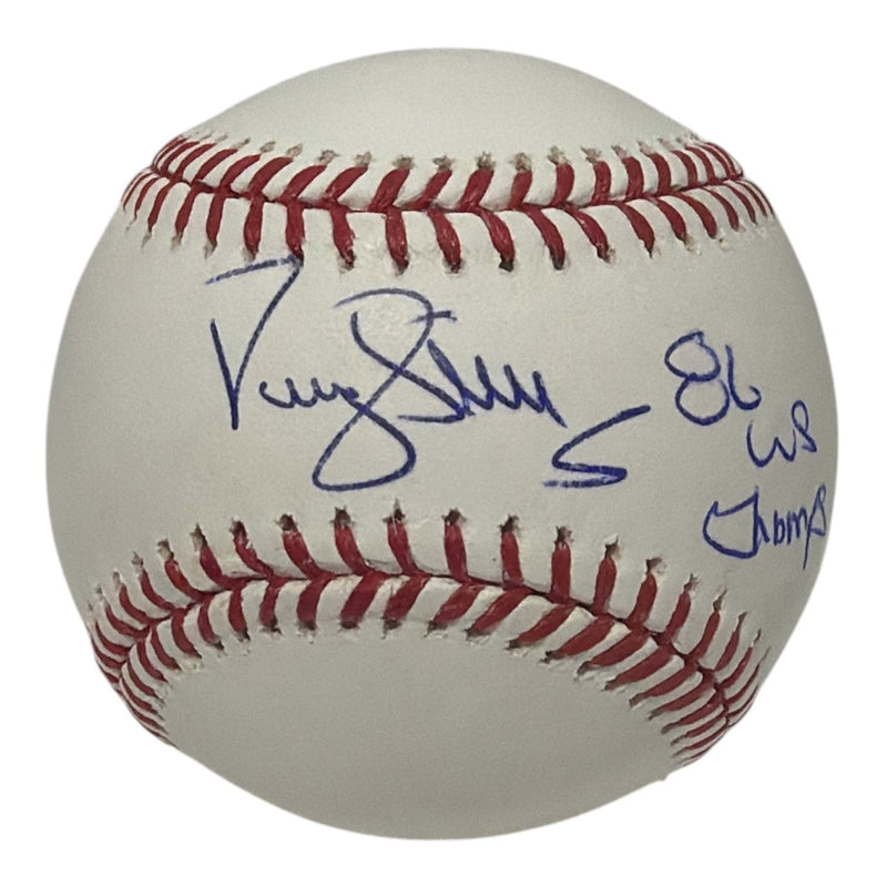 Darryl Strawberry Signed Autographed ROMLB Baseball w/ 86 WS Champs JSA COA Mets
