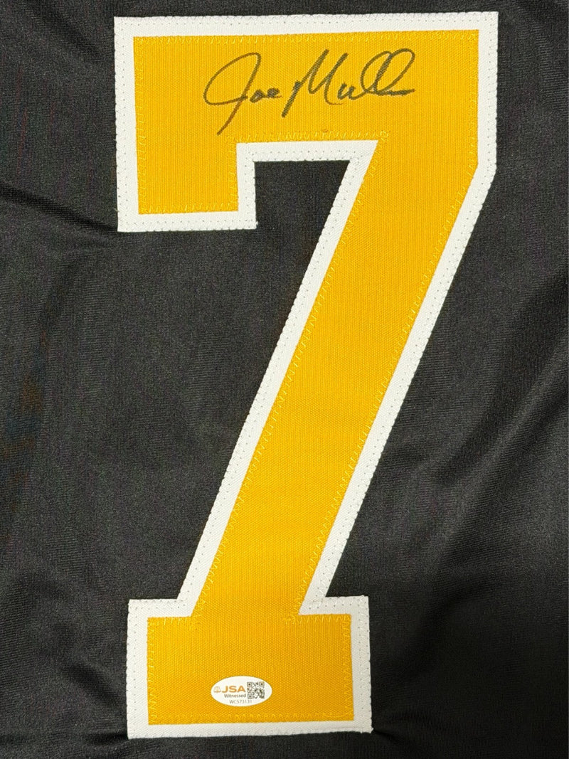 Joe Mullen Signed Autographed Pittsburgh Penguins Custom Jersey JSA Witness COA