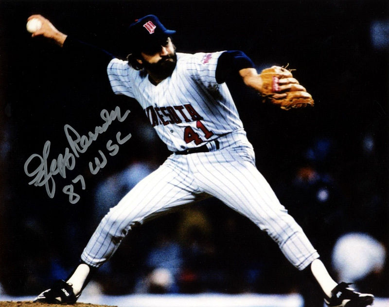 Jeff Reardon Signed Autographed Minnesota Twins 8x10 Photo w/ 87 WSC LSCM COA #4