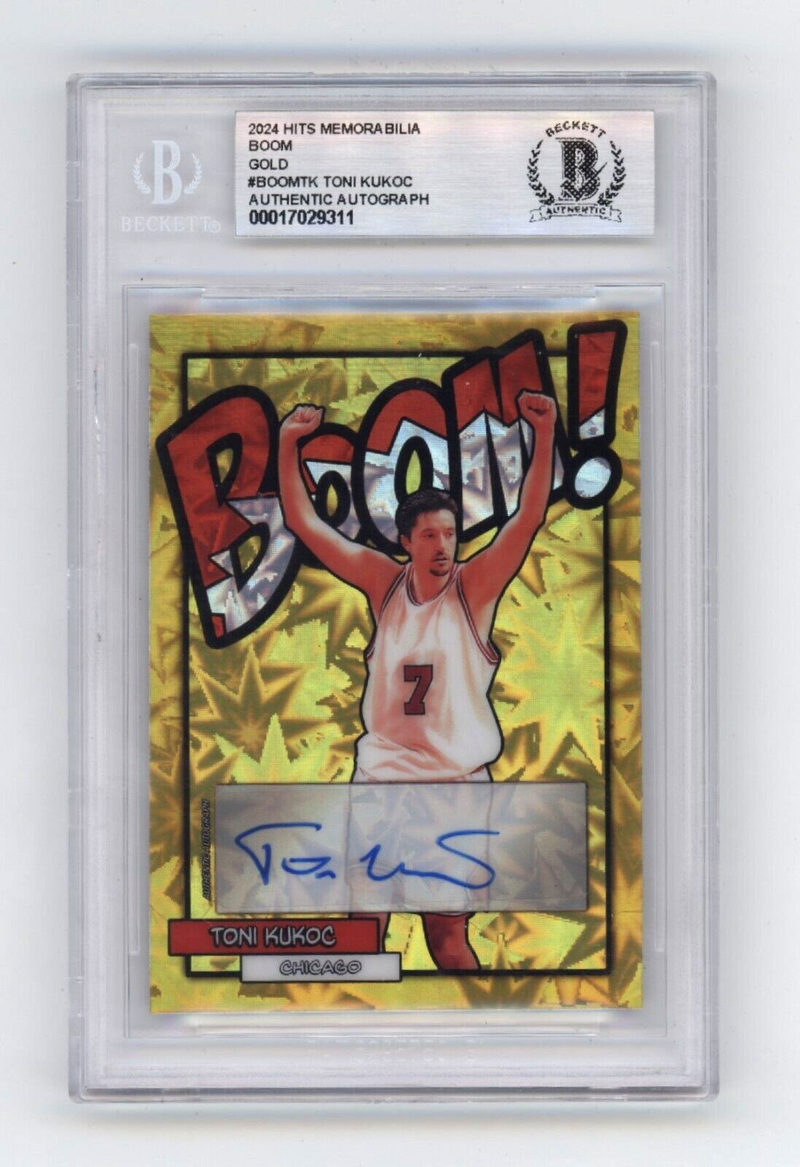 Toni Kukoc 2024 Hits Memorabilia BOOM Gold #/10 Signed BGS BAS Auto Bulls