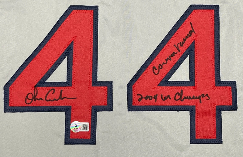 Orlando Cabrera Signed Boston Red Sox Custom Jersey w WS + Curse Beckett BAS COA