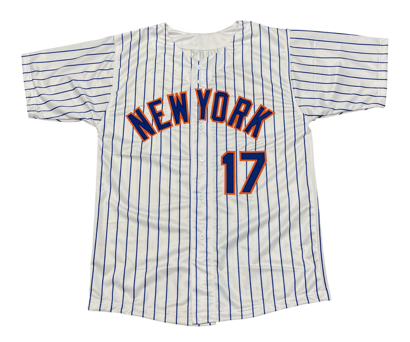 Keith Hernandez Signed Auto Mets Custom Jersey w/ 86 WS Champs Beckett BAS COA