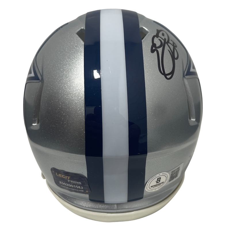 Emmitt Smith Signed Dallas Cowboys Speed Mini Helmet Prova + Beckett BAS COA