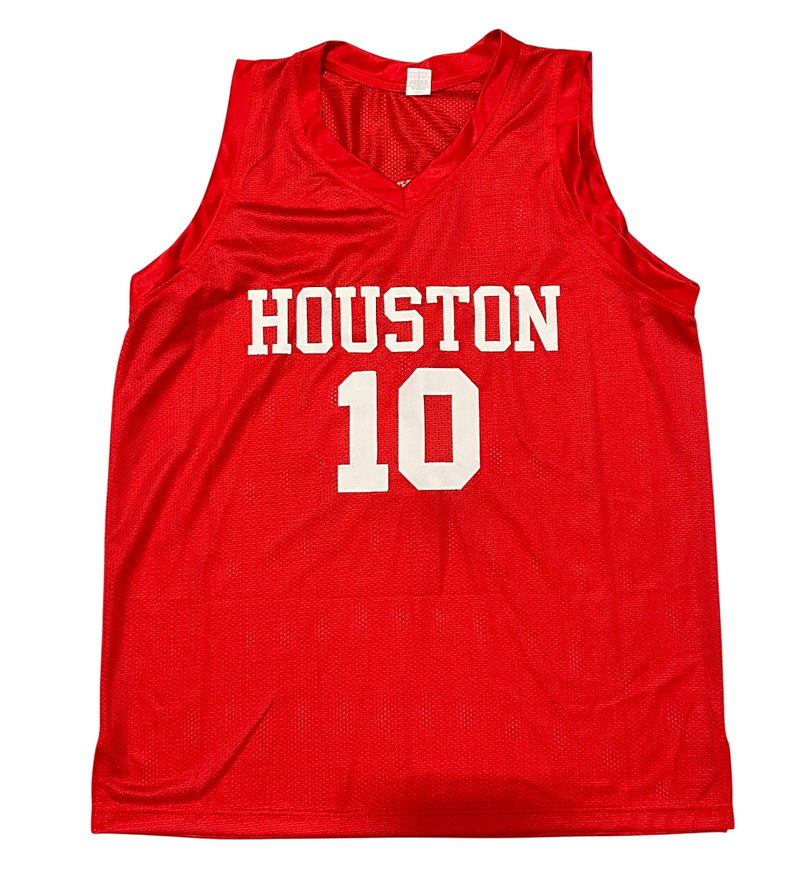 Otis Birdsong Signed Houston Custom Jersey GO Cougars! Beckett Witness BAS COA