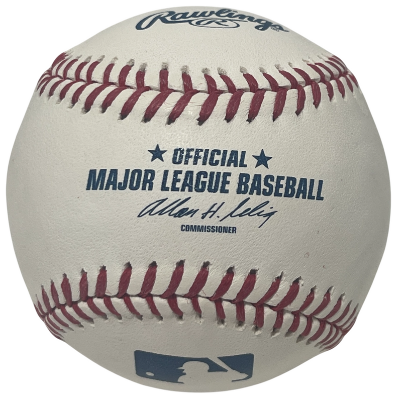 Casey Gillaspie Signed ROMLB Baseball w/ 2014 1st RD Tampa Bay Rays LSCM COA