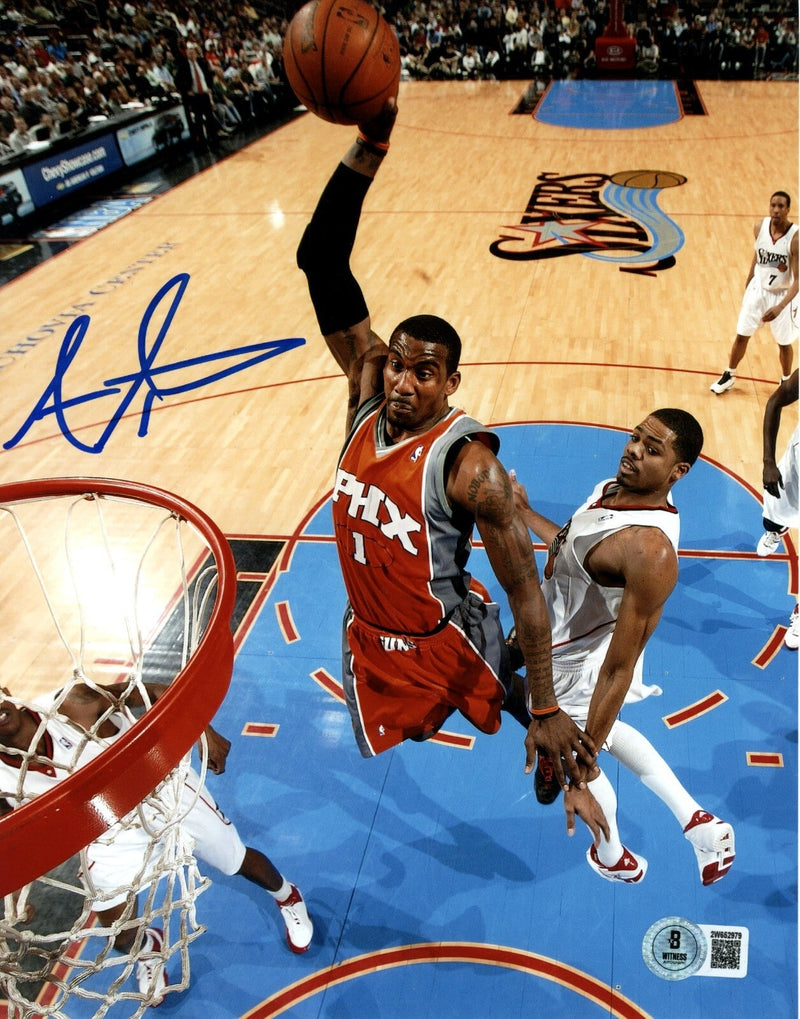 Amar'e Stoudemire Signed Phoenix Suns 8x10 Photo Beckett Witness BAS COA