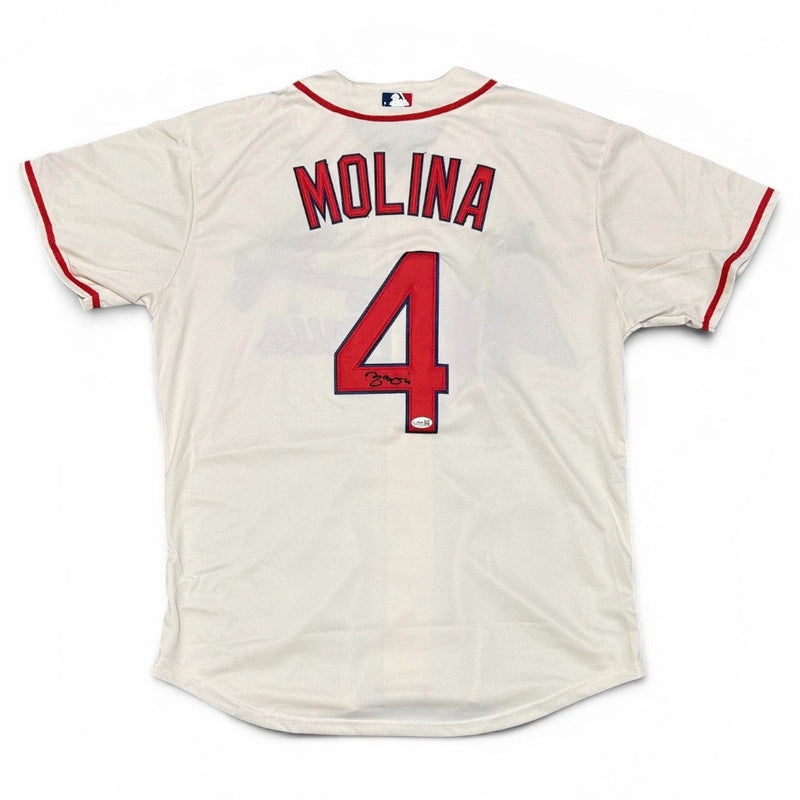 Yadier Molina Signed St. Louis Cardinals Custom Replica Jersey JSA COA
