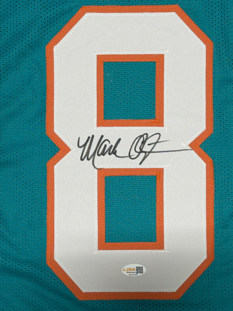 Mark Clayton Signed Autographed Miami Dolphins Custom Jersey JSA Witness COA
