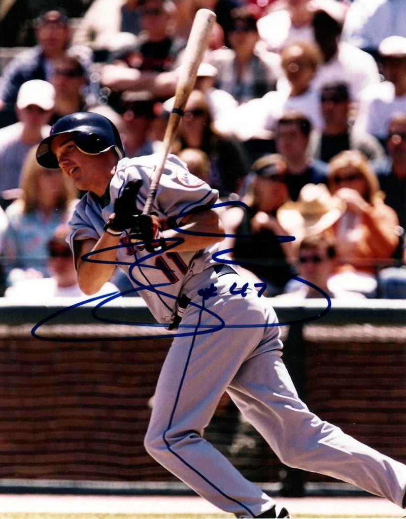 Joe McEwing Signed Autographed New York Mets 8x10 Photo LSCM COA