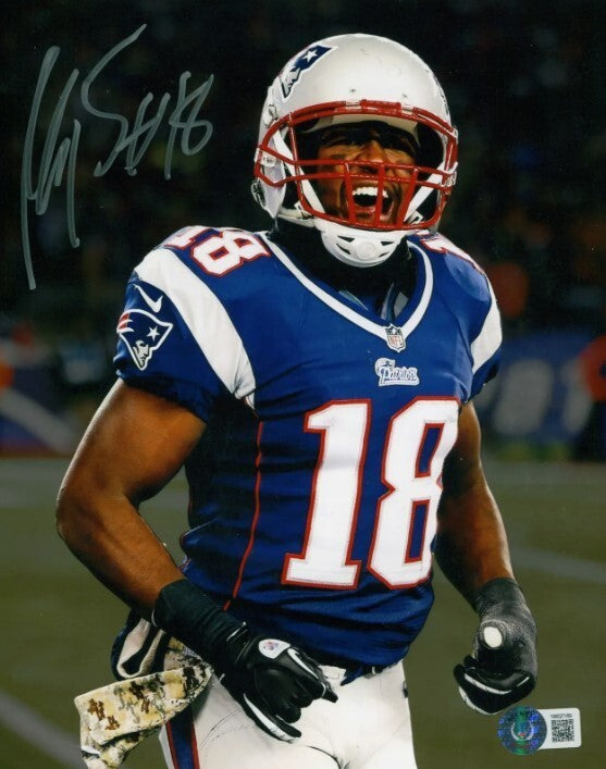 Matthew Slater New England Patriots Signed 8x10 Photo Beckett BAS COA #1