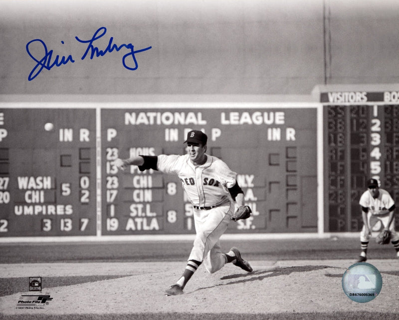 Jim Lonborg Signed Autographed Boston Red Sox 8x10 Photo file LSCM COA #2