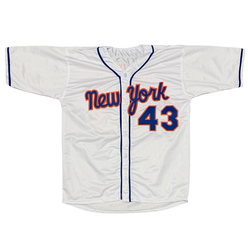 R.A. Dickey Signed Autographed New York Mets Custom White Jersey JSA Witness COA