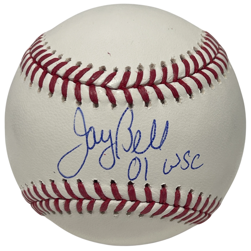 Jay Bell Signed Autographed ROMLB Baseball w/ 01 WSC Beckett Witness BAS COA