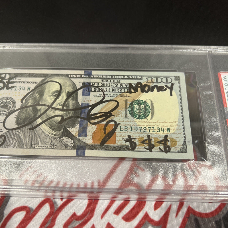 Floyd Mayweather Jr Signed $100 Bill US Currency x4 Inscriptions PSA 10 Auto C