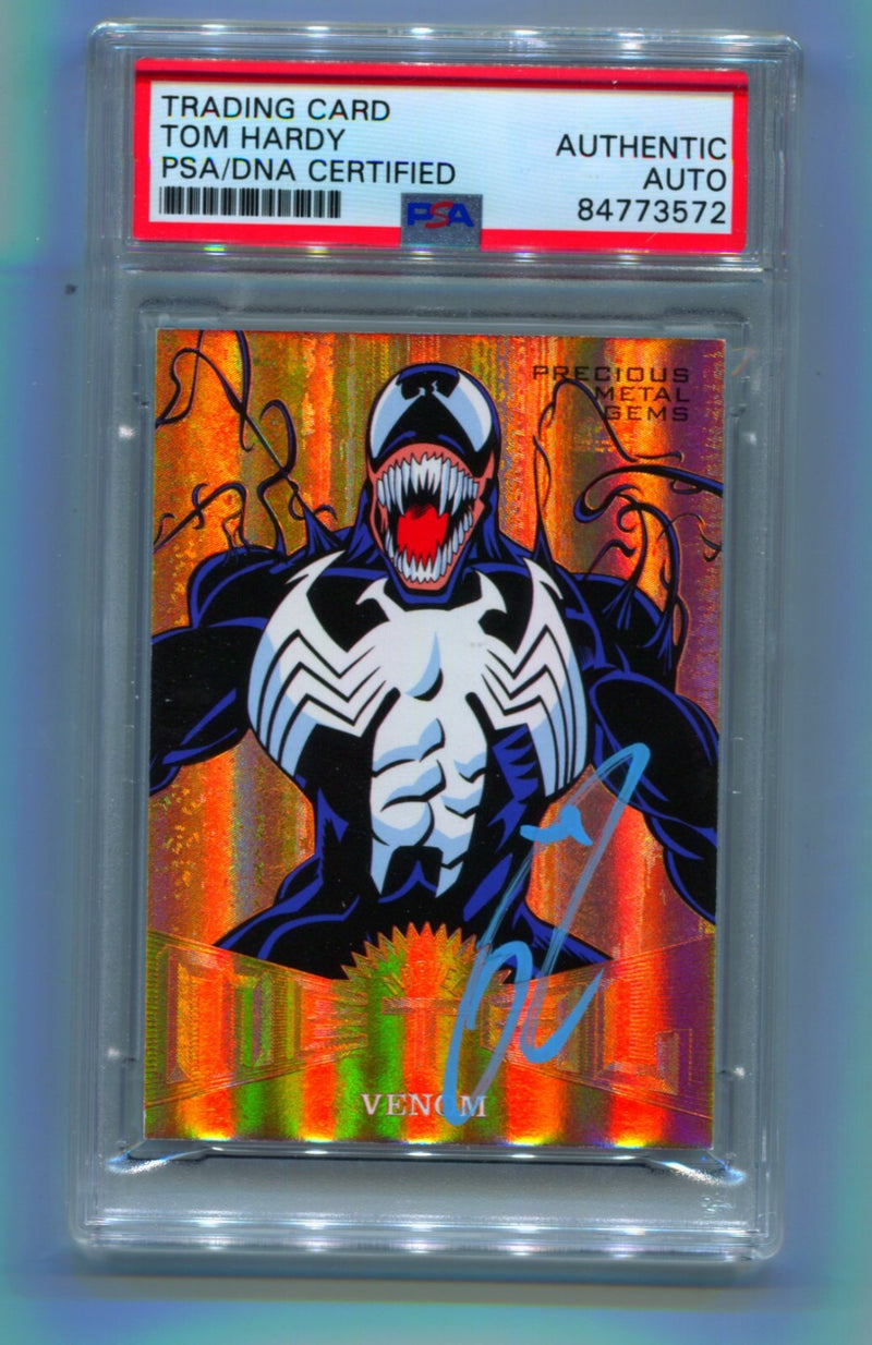 Tom Hardy 2017 Fleer Ultra Metal MM23 Bronze PMG Venom 6/199 SP Signed PSA Auto