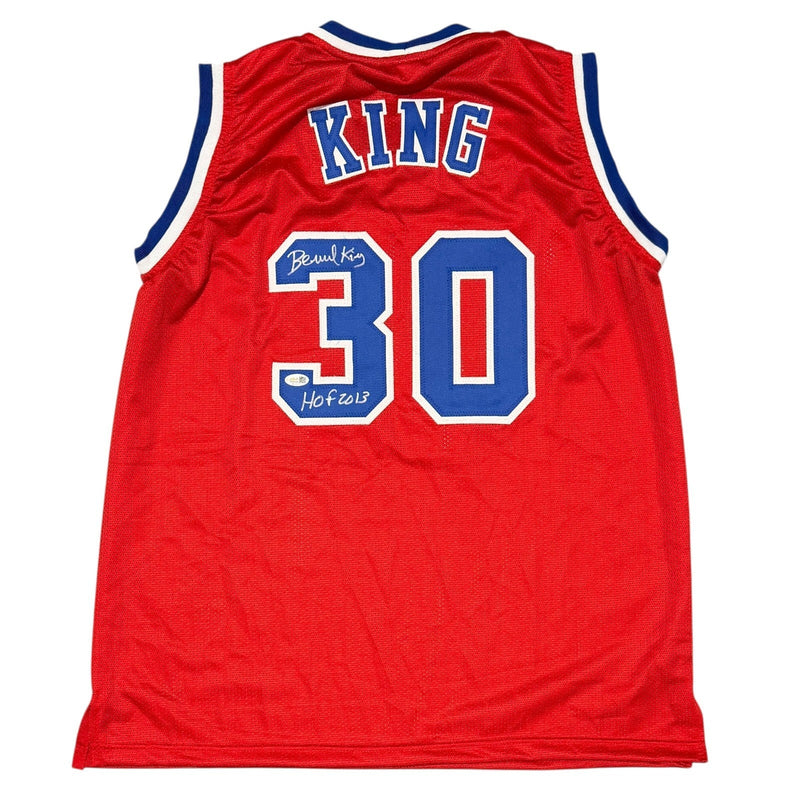 Bernard King Signed Washington Bullets Custom Jersey w/ HOF 2013 JSA Wit COA