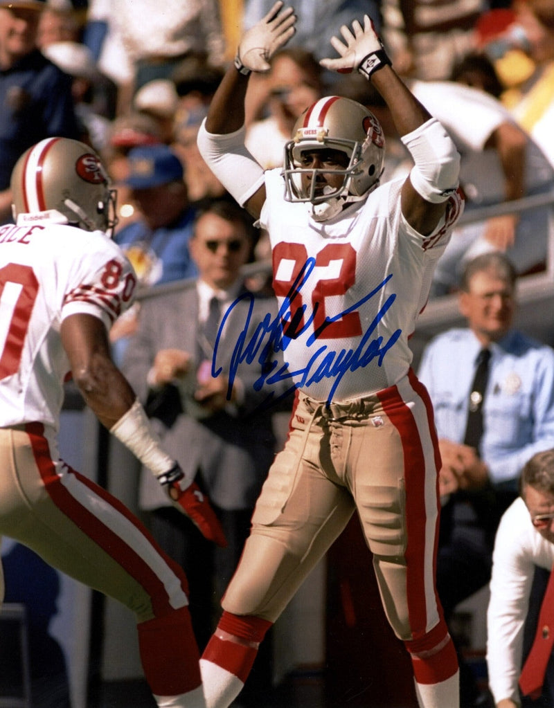 John Taylor Signed Autographed San Francisco 49ers 8x10 Photo LSCM COA #2