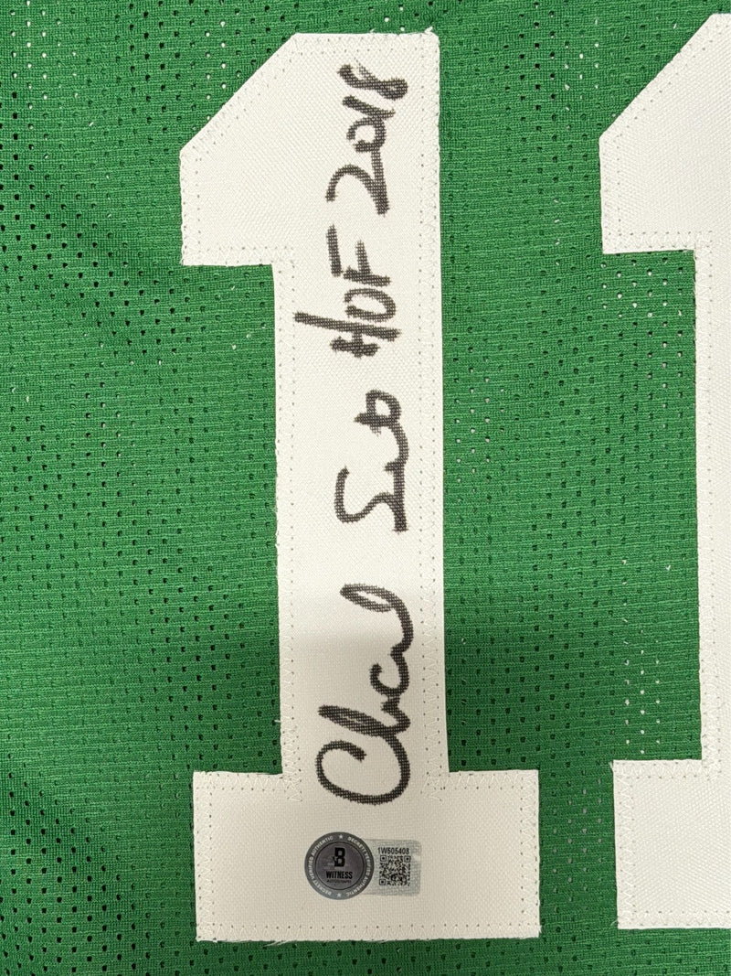 Charlie Scott Signed Celtics Custom Jersey w/ HOF 2018 Beckett Witness BAS COA