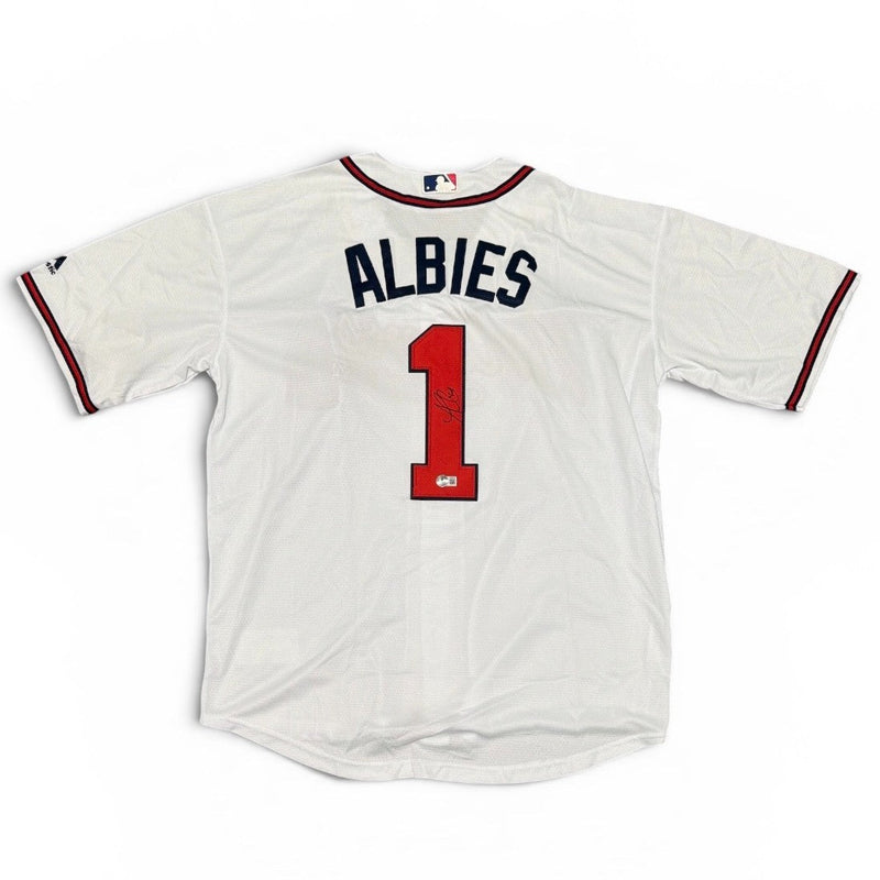Ozzie Albies Signed Autographed Atlanta Braves Custom Replica Jersey BAS COA