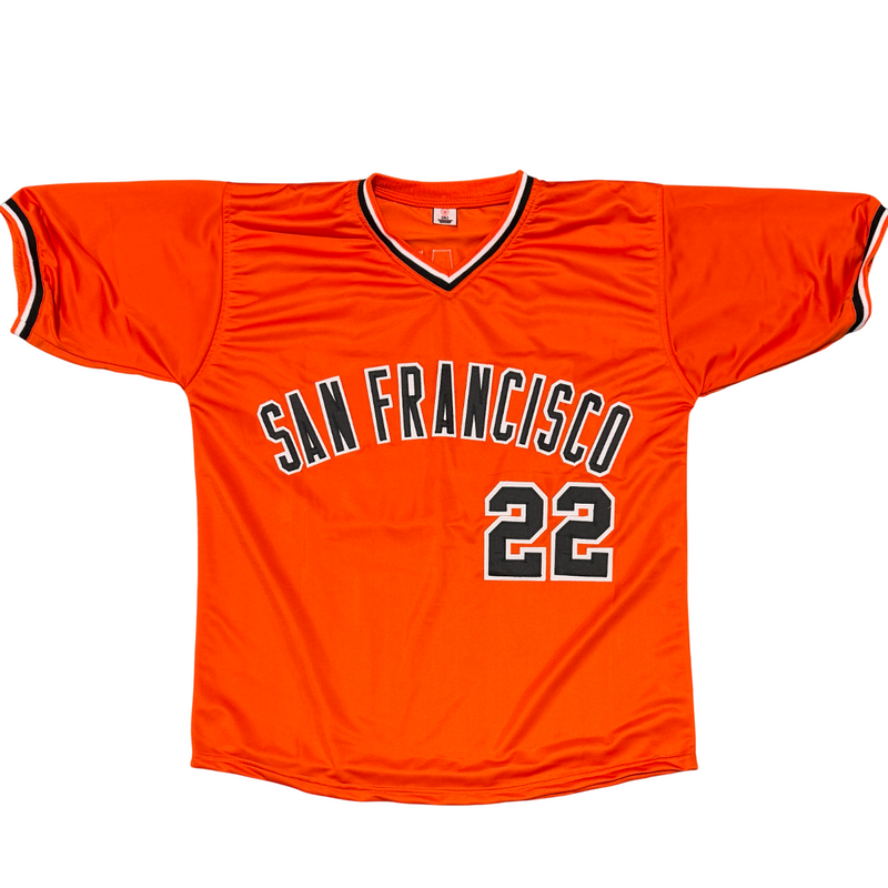 Jack Clark Signed Autographed SF Giants Custom Jersey w/ 3 Ins JSA Witness COA O