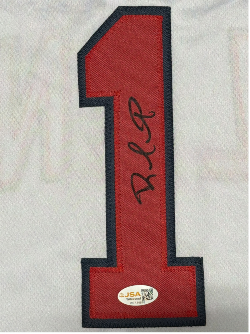 Rafael Furcal Signed Autographed Atlanta Braves Custom Jersey JSA Witness COA