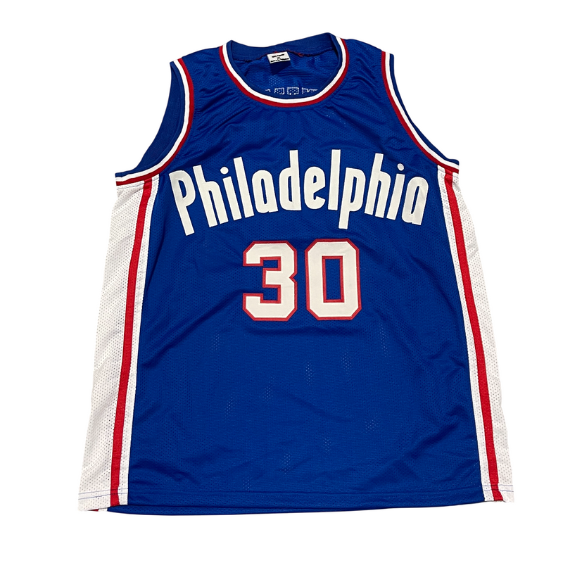 George McGinnis Signed 76ers Custom Jersey w/ HOF 2017 Beckett BAS COA