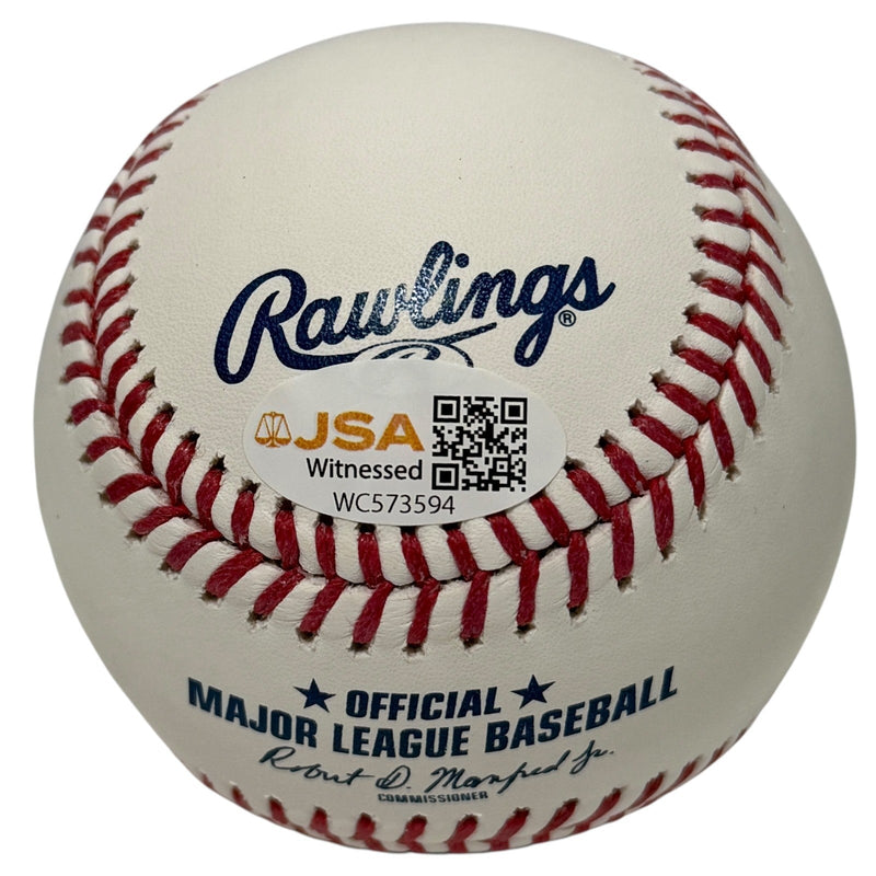 Cecil Cooper Signed Autographed ROMLB Baseball w/ 5x AS JSA Witness COA