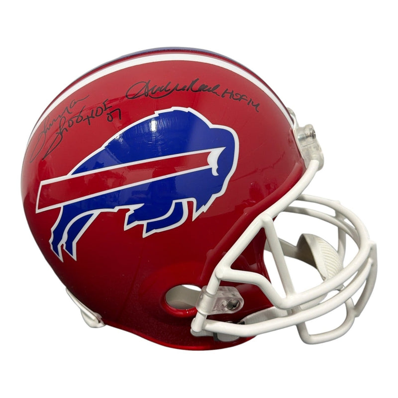 Kelly Thomas Reed Signed Bills TB FS Full Size Helmet w/ HOF Insc JSA Wit COA