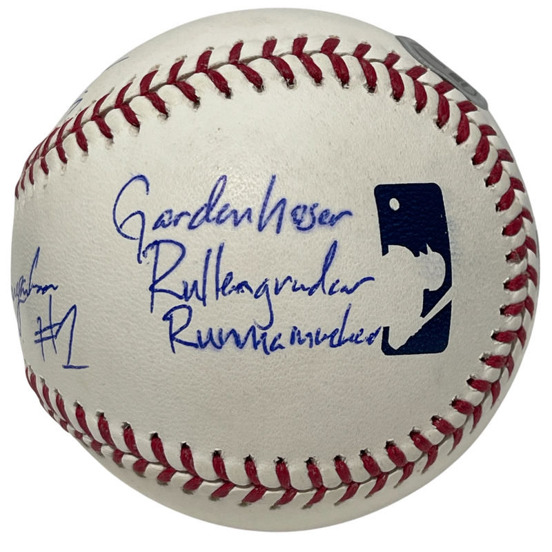 Thomas Ian Nicholas Signed ROMLB Baseball w 7 Names Ins Beckett Witness BAS COA