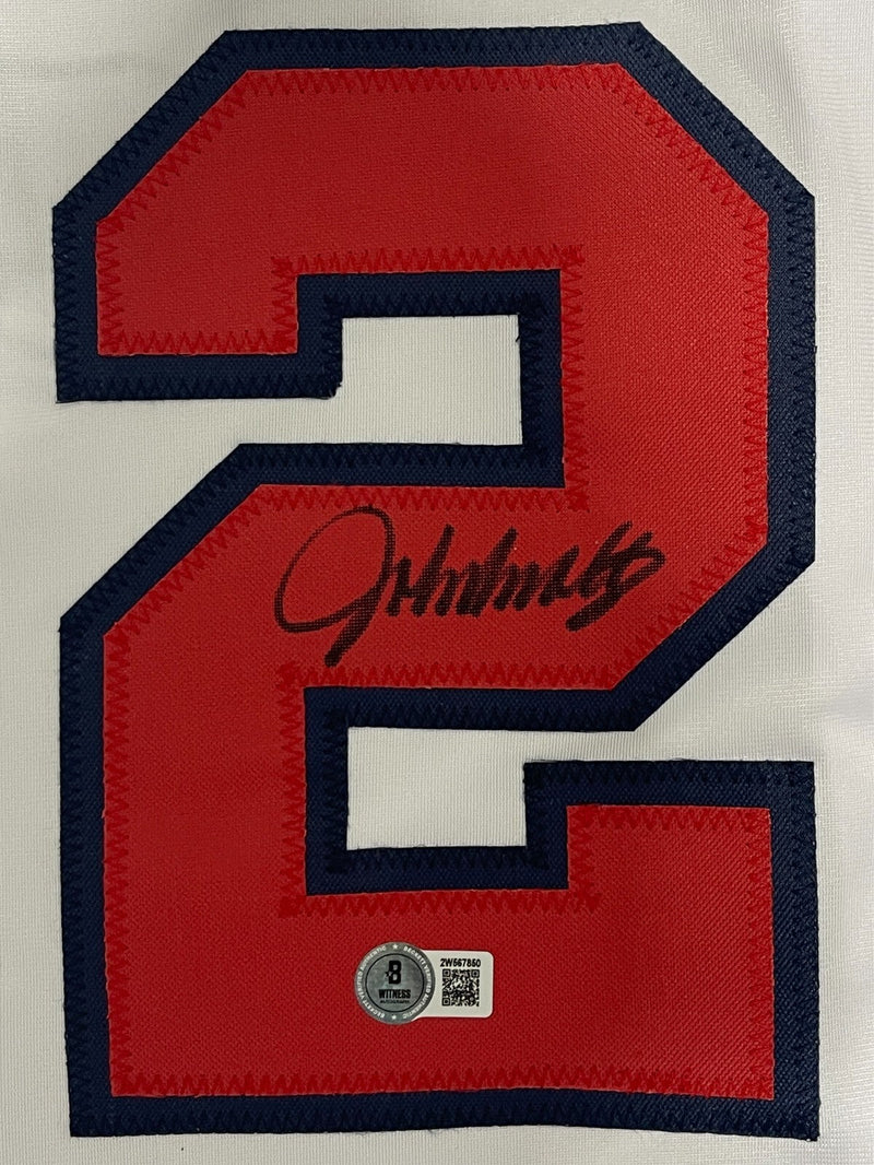 John Smoltz Signed Atlanta Braves Custom Jersey Beckett Witness BAS COA