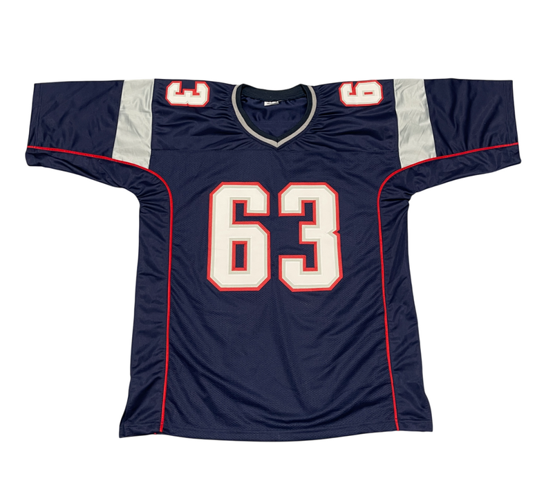 Joe Andruzzi Signed Patriots Custom Jersey w/ 3 SB Champ Beckett Witness BAS COA