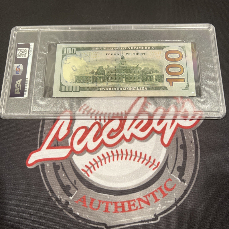 Floyd Mayweather Jr Signed $100 Bill US Currency x4 Inscriptions PSA 10 Auto G