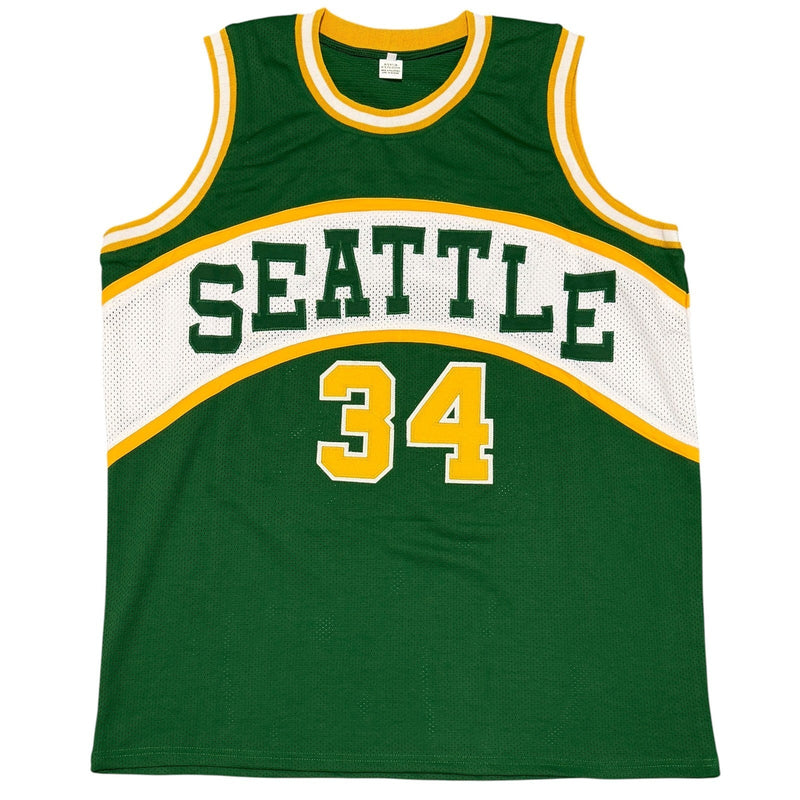 Xavier McDaniel Signed Seattle Sonics Custom Jersey Beckett Witness BAS COA
