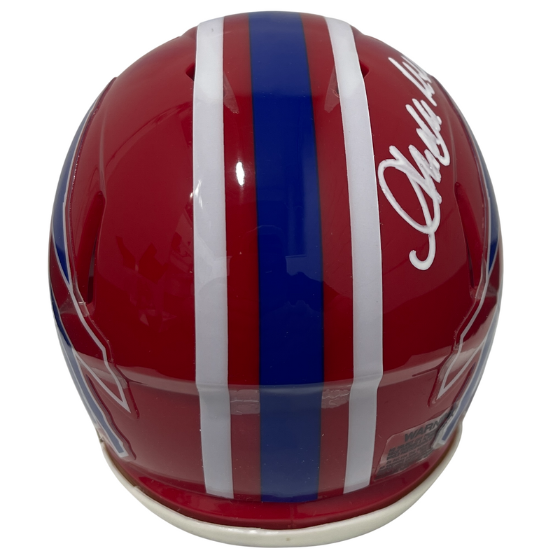 Andre Reed Signed Buffalo Bills TB Mini Helmet Beckett Witness BAS COA