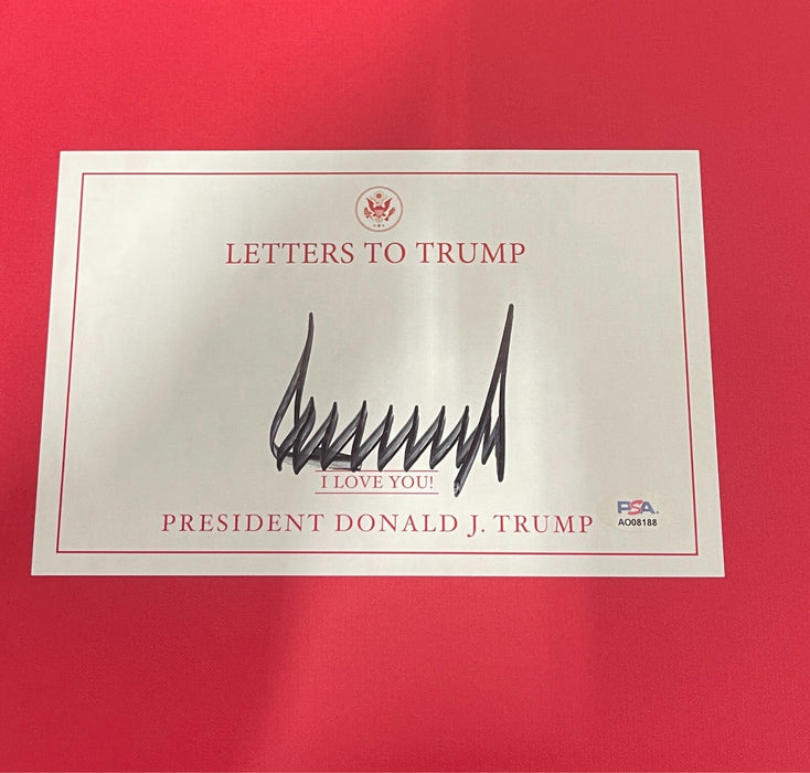 President Donald J. Trump Signed Auto Letters To Trump Hardcover Book PSA COA