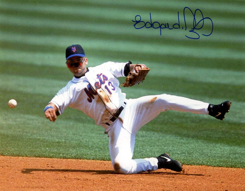Edgardo Alfonzo Signed Autographed New York Mets 8x10 Photo LSCM COA