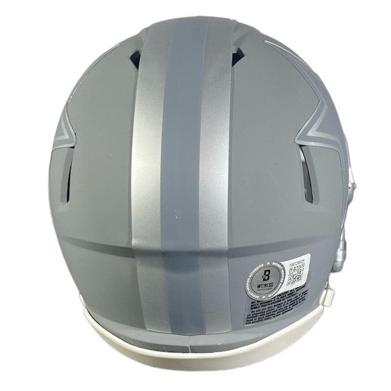 Daron Bland Signed Dallas Cowboys Slate Mini Helmet Beckett Witness BAS COA