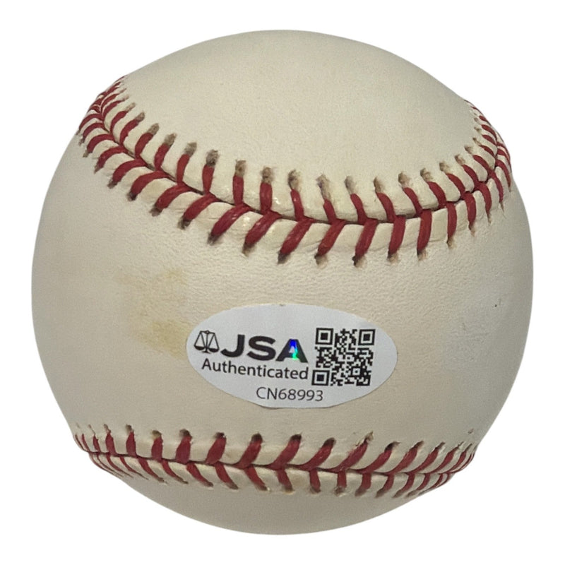 Mike Piazza Signed Autographed 2000 World Series WS Logo Baseball JSA COA Mets