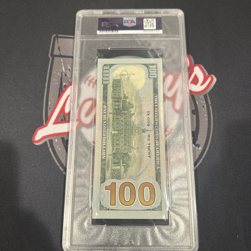 Floyd Mayweather Jr. Signed $100 Bill US Currency x4 Inscription PSA Auth Auto P
