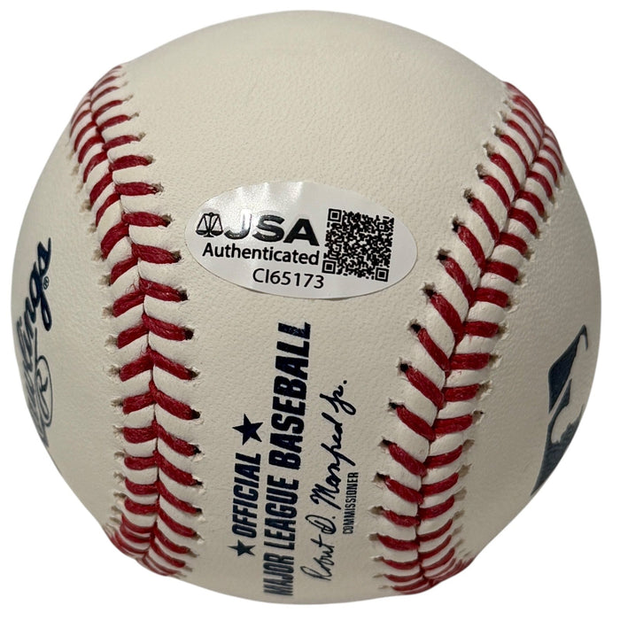 Jackson Merrill Full Name Signed ROMLB Baseball w/ 2021 1st Rd JSA COA Padres