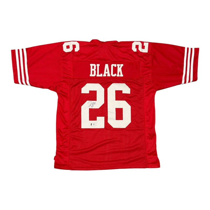 Kaelon Black Signed San Francisco 49ers Custom Jersey Beckett Witness BAS COA