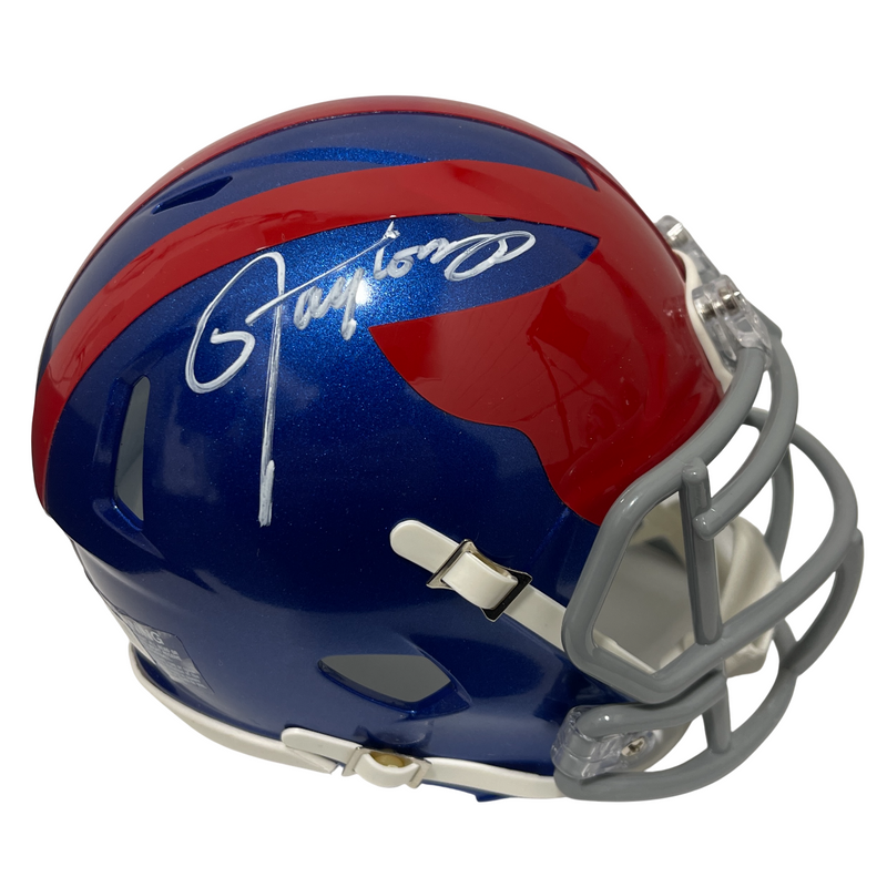 Lawrence Taylor Signed Auto NY Giants ALT Mini Helmet Beckett Witness BAS COA