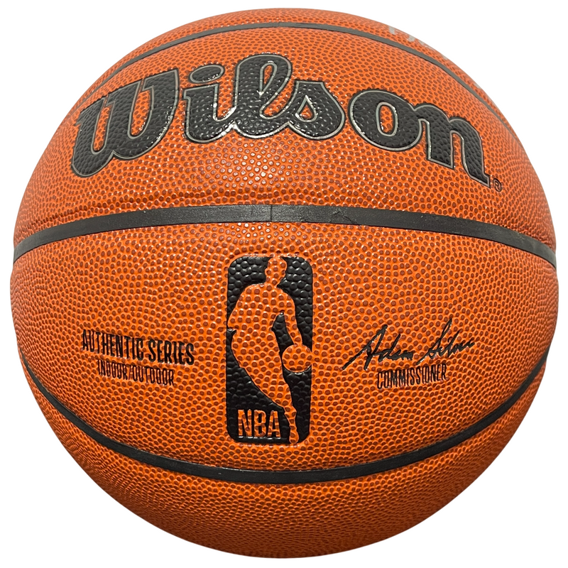 George Gervin Signed Wilson NBA Basketball w/ Iceman HOF Beckett Witness BAS COA