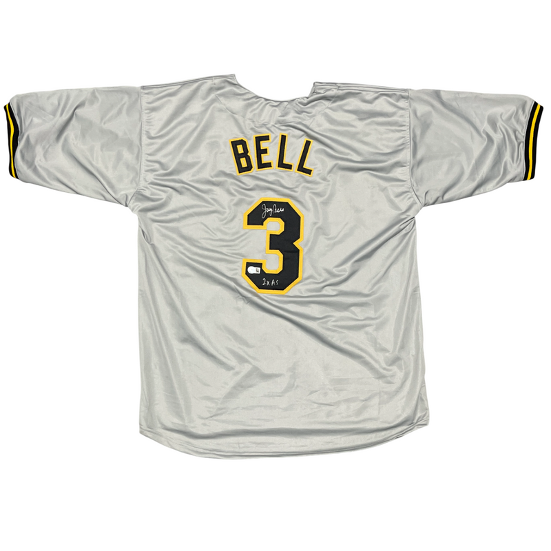 Jay Bell Signed Pittsburgh Pirates Custom Jersey w/ 2x AS Beckett Wit BAS COA