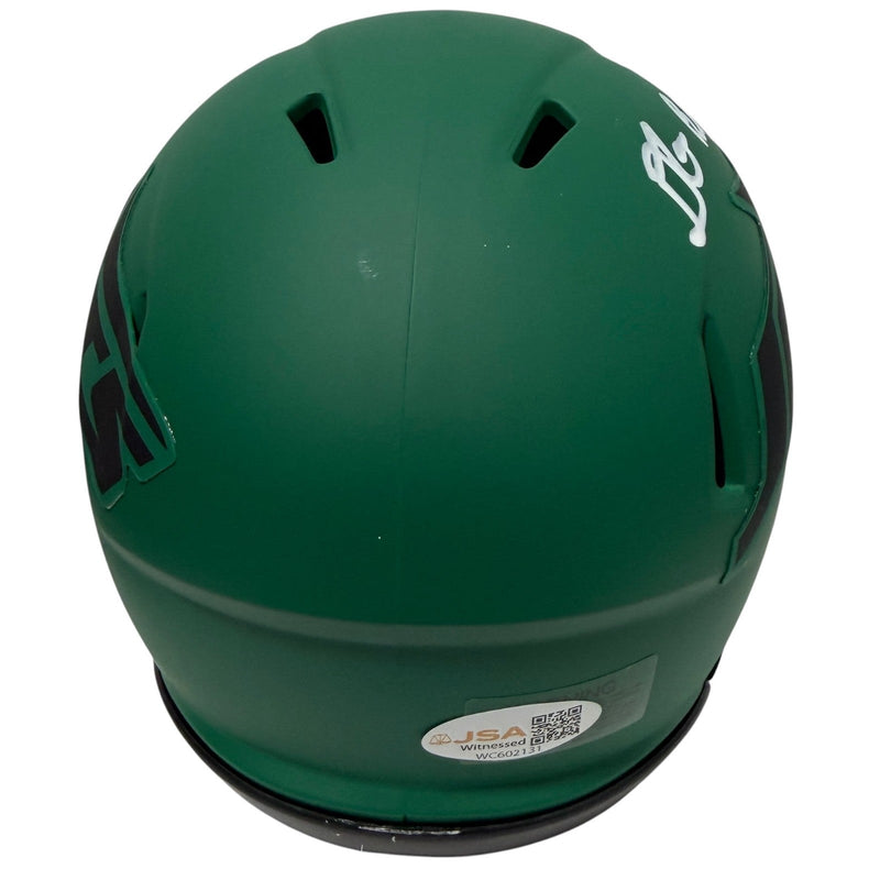 D'Angelo Ponds Signed New York Jets Rave Mini Helmet JSA Witness COA