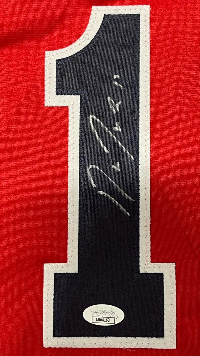 Jose Ramirez Signed Autographed Cleveland Custom Red Jersey JSA COA